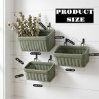 Hanging Wicker-Style Baskets for Kitchen Bathroom Entryway Organizing - Image 3