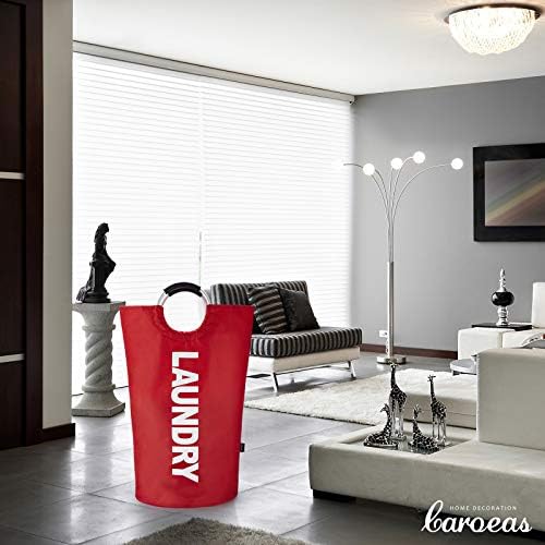 Caroeas 90L Laundry Basket (13 Colors), Waterproof Laundry Hamper, Laundry Bag with Padded Handles, Clothes Hamper Stands Up Well, Collapsible Laundry Basket Easy Storage - Image 6