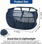 Pop Up Laundry Hamper with Convenient Bags, Upgrade Collapsible Laundry Baskets, Foldable Laundry Basket Mesh Light Weight, Easy to Carry Clothes Hampers for Laundry, Dorm, Toys, Travel 5 Pack - Image 3