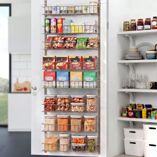 ElegantArray 8-Tier Pantry Door Organizer, Brown by Unknown