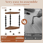 Retro 2-Tier Corner Bathroom Counter Organizer, Vanity Sink Shelf - Image 6