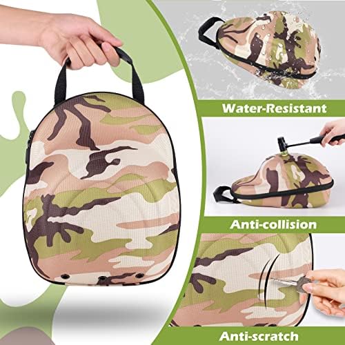 Glamgen Hat Travel Hard Case，Hat Case for Baseball Caps,Hat Carrier Storage Bag for 6 Hats, Hat Organizer Baseball Caps Holder with Adjustable Shoulder Strap for Traveling - Image 3