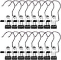 Boot Hangers Clips, 16 Pack Laundry Hooks Hanging Clips Clothes Pins Closet Hanger Organizer Clamps Socks Towel Clips Heavy Duty Clothespins Bulk Hanger Clips for Closet Travel Pants Socks Handbags by MECHEER