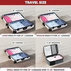 Vacuum Seal Bags for Clothing Travel and Home Storage, Travel Vacuum Bags with Electric Pump, Space Saver Compression Packing Cubes for Luggage Suitcase Bedding Blankets Clothes, 8 Large - Image 3