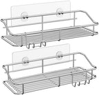 Nieifi Shower Caddy Adhesive, Shower Shelves, Shampoo Holder for Bathroom by Nieifi