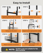 Over the Door Pantry Organizer 5-Tier,Spice Rack Organizer for Cabinet - Image 5