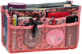 Vercord Purse Organizer Insert for Handbags Bag Organizers Inside Tote Pocketbook Women Nurse Nylon 13 Pockets Pink Leopard Medium by Vercord