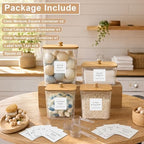 POLRAI 4 Pack Laundry Pod Containers and Dryer Sheet Holder, Laundry Room Organization Storage Containers with Lids and Labels for Detergent Pods Dry Sheet Organizing - Image 2