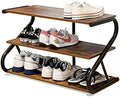 Wooden Shoe Rack for Entryway Closet, S-Shaped Shoe Storage Shelf by Aroktake