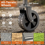 Collapsible Wagon Cart with Wheels & Reflective Stripe 280lbs Heavy Duty - Image 6