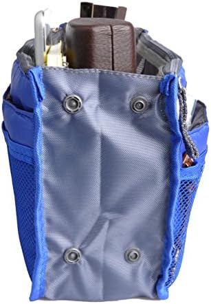 Vercord Purse Organizer Insert for Handbags Bag Organizers Inside Tote Pocketbook Women Nurse Nylon 13 Pockets Sapphire Blue Small - Image 5