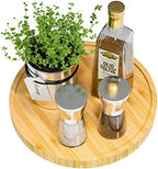 Lazy Susan Organizer, 9 Inch Non-Skid Bamboo Lazy Susan by VeyFey