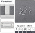 HomeHacks 2 Pack Large Laundry Baskets, Laundry Hampers Bags (Grey 100Lx2) | Waterproof, Freestanding, Collapsible Clothes Hamper with Reinforced Handles in Laundry Room, Dorm, Bathroom, Bedroom - Image 5