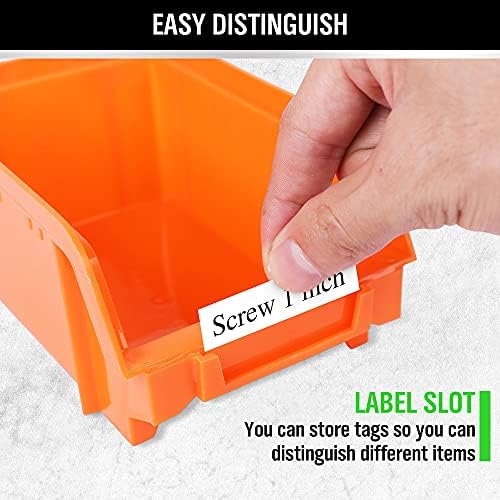30-Bin Wall-Mounted Storage Bins, Heavy-Duty Garage Tool Organizer for Screws, Nuts, Bolts, Nails, Small Hardware Parts - Easy Installation and Customizable - Image 4
