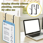 2Pcs Adjustable Metal Double Coat Hooks, Fits 1.35-3.5 Inch Cubicle Panels - Image 6