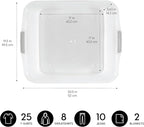 IRIS USA 3-Pack, 33 Qt. Under Bed Storage Bin with Lids, Clear | Maximize dorm storage with underbed storage for clothing, shoes, bedding, and everyday essentials in compact living spaces. - Image 3