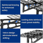 FLEXIMOUNTS 1-Pack 2x4ft Garage Shelving Wall-Mounted Storage Rack, Black - Image 5