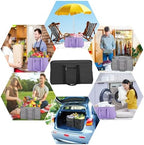 Extra Large Utility Tote Bag - Reusable Grocery Bags Foldable Heavy Duty - Image 6