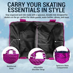 Kami-So Ice Skate Bag Tote | Skate Bag Organizer with Multi-purpose Pockets | Ideal for Water Bottle, Gloves & Accessories - Image 3