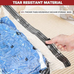 Vacuum Seal Bags for Clothing Travel and Home Storage, Travel Vacuum Bags with Electric Pump, Space Saver Compression Packing Cubes for Luggage Suitcase Bedding Blankets Clothes, 10 Medium - Image 6