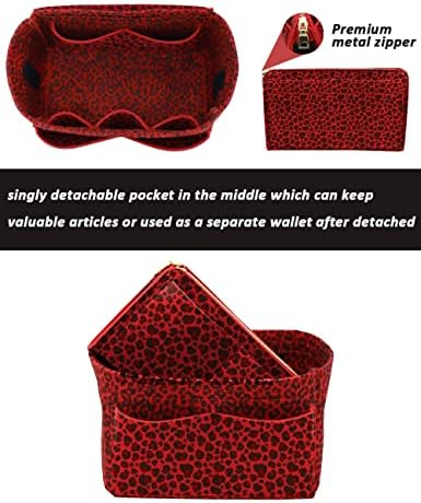 LEXSION Felt Purse Organizer Insert, Tote Bag Shaper Dividers with 5 Sizes - Image 2