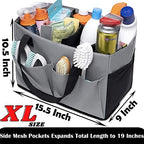 Cleaning Caddy with Handle and Shoulder Strap Organizer for Cleaning Supplies - Image 2