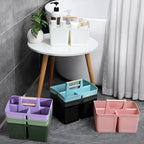Plastic Shower Caddy, Portable Shower Basket with Handle, Dark Green - Image 6