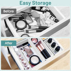 25 PCS Plastic Drawer Organizer Set, Makeup Organizers and Storage Bins - Image 5