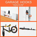 AOBEN Garage Hooks Heavy Duty, Steel Garage Storage Hooks, Utility Tool Hangers and Combinable Wall Mount for Organizing Ladders, Bikes, Hoses, and More Equipment (Small J, 10 Pack) - Image 6