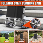 2 in 1 Shopping Cart for Groceries, Foldable Shopping Cart with 6 Wheels - Image 2