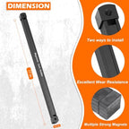 Double Sided Magnetic Tool Holder Heavy Duty,17 Inch Rust-Resistant Magnetic Tool Bar with a Quick- release Handle, Magnetic Tool Organizer Strip for Garage, Workshop, Jobsite, Shed and Kitchen - Image 3
