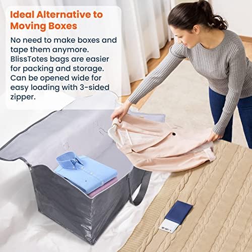 BlissTotes Large Moving Bags, Storage Bags, 93L-8 Pack - Image 4