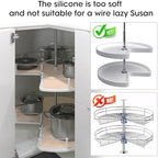Lazy Susan Shelf Liner,Silicone Lazy Susan Liners for Kitchen Turntables – Non-Slip and Heat-Resistant for Added Convenience 2PCS - Image 6