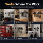 12" Magnetic Tool Holder, 10 Pack PVC-Coated Heavy Duty for Garage - Image 7