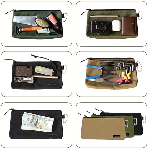 COREFLEX Premium Tool Pouch Zipper Bag, Small Tool Bag, Multipurpose Storage pouch, Heavy duty Flat Bottom Tool bag with YKK Zipper (3 pack Medium 10inch) - Image 4