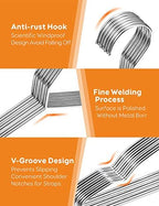 Baby Hangers, 50 Pack Stainless Steel 12.6 Inch Heavy Duty Non-Slip Space Saving Coat Hangers for Kids Children Toddler Clothes - Image 2