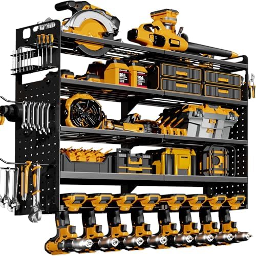 Large 5-Tier Power Tool Organizer Wall Mount, 320lb Capacity, 34'' Wide by STURDIFLOW