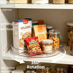 4 Pack Lazy Susan 10.6" Turntable Organizer Pantry Cabinet - Image 2