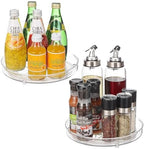 URALFA 9 Inch Lazy Susan Turntable, 2 Pack Small Rotating Cabinet Organizer by URALFA