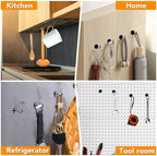 MIKEDE Magnetic Hooks 30Lbs+ Black Heavy Duty Earth Magnets with Hook - Image 4