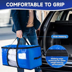 CONGREGATE 8-Pack Heavy Duty Moving Bags, Blue, 28.7"x13.7"x15" - Image 3