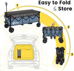 Sekey 300L Extended Collapsible Wagon, 660 lb Capacity, 48 in Long - Image 6