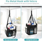 Shower Caddy Portable, Mesh Shower Caddy Hanging with Waterproof Phone Pouch Black, Large Capacity Shower Bag for College Dorm Room Essentials, Quick Dry Shower Basket for Gym, Camping, Swimming - Image 6