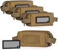 Savior Equipment Loose Sacs 4-Pack Tactical Ammo Pouch Firearm Ammunition Carrier Bag, ID Patches Included, Rifle Carbine Pistol Revolver Ammos Case Shooting Range Gear by SaviorEquipment