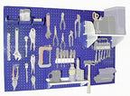 Wall Control 30-WRK-400BUW Standard Workbench Metal Pegboard Tool Organizer,Blue/White - Image 2