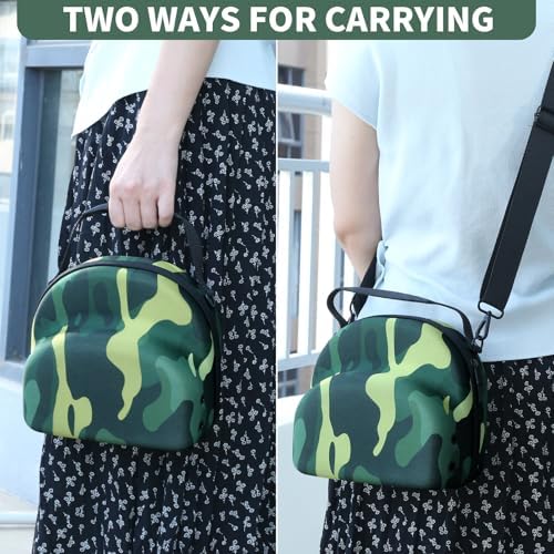 GERMUN Hard baseball hat case, Hat Carrier Travel Case with Adjustable Shoulder Strap, Hat cap case for 3 Baseball Caps - Perfect for Traveling & At-Home Storage (Camo Green) - Image 5