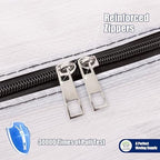 Cosy Family 4 Pack Heavy Duty Extra Large Moving Bags with Backpack Straps - Strong Handles & Zippers, Storage Totes For Space Saving, Fold Flat, Alternative to Moving Box (Set of 4, Clear) - Image 4