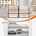 SpaceWhisper Clear Sheet Storage Bags, 8 Pack, 15.7 x 13.8 x 3.9 in | Sheet organizers and storage, zippered closure, thick plastic, reinforced handles, clothes, blankets, under-bed storage - Image 5