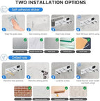 Hair Dryer Holder Wall Mounted,Blow Dryer, Curling Iron, Straightener Holder 3 in 1 Bathroom Metal Hair Tool Organizer Rack-Silver-2 - Image 7