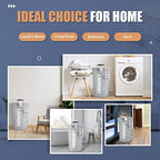 Caroeas 100L Laundry Basket,Large Laundry Hamper, Laundry Bag with Padded Handles, Clothes Hamper Stands Up Well, Collapsible Free Standing Easy Storage Washing Bin (Light Grey,100L) - Image 5